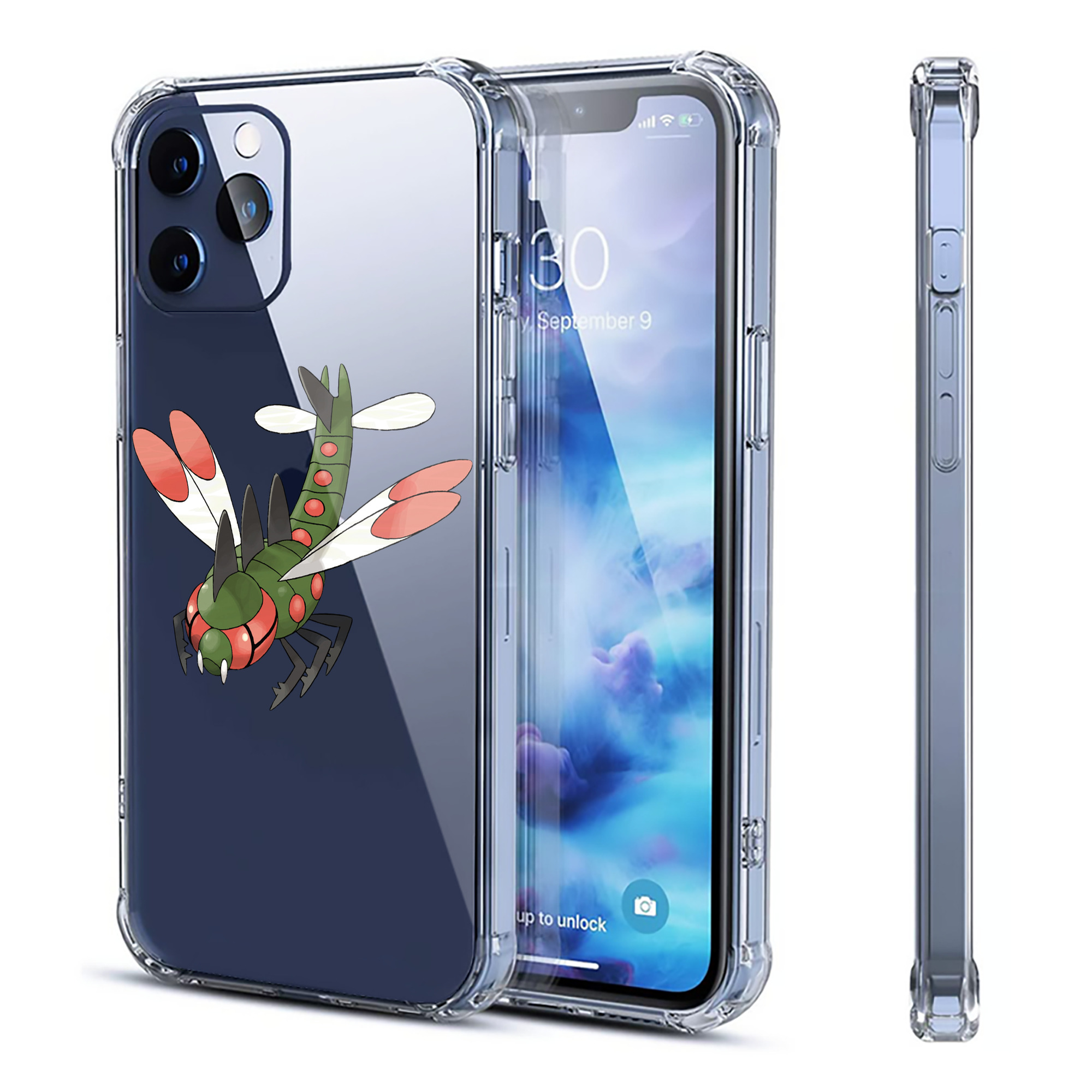 （画像用） ポケットモンスター Pokémon 【iPhone 12シリーズ対応】透明スマホケース（クリアソフトケース）